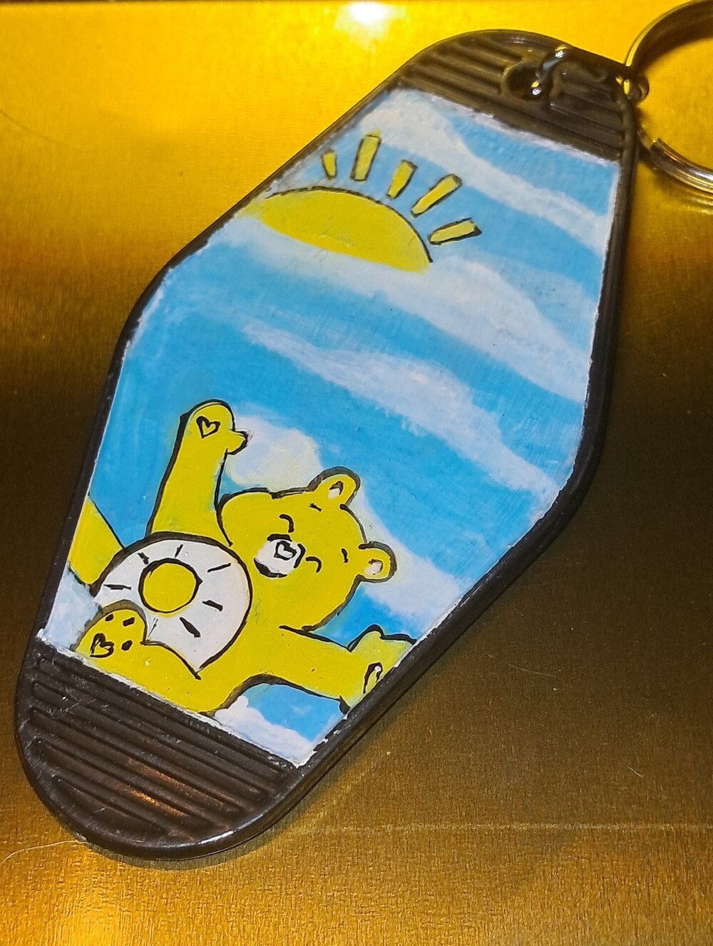 Sunshine Care Bear Keychain
